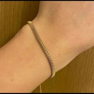 14k yellow gold plated bracelet